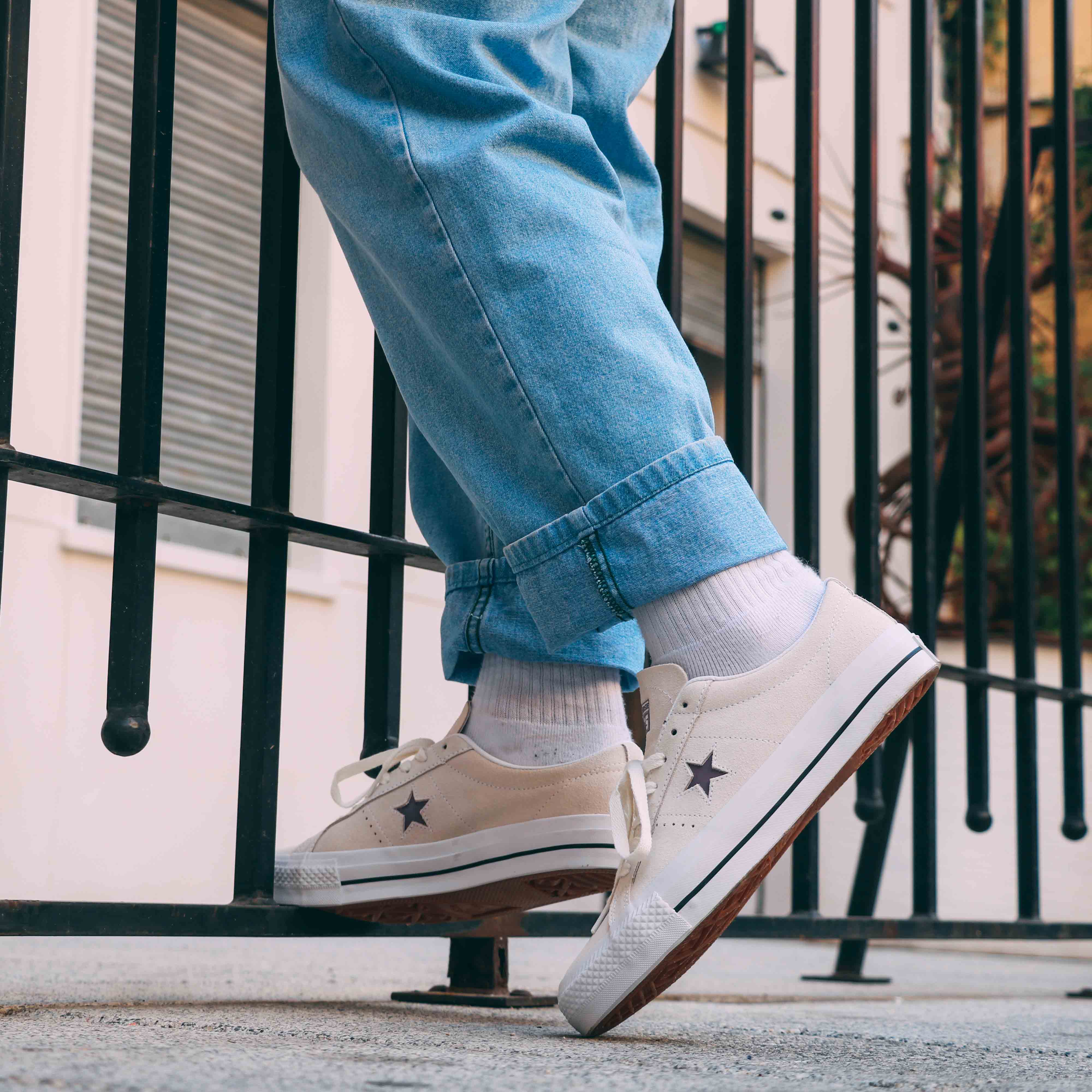 FOOTDISTRICT on X: "You don't have be a skater to land perfectly in these Converse One Star Pro OX. An everyday colorway of Egret/Violet Dust/White is just what you need to