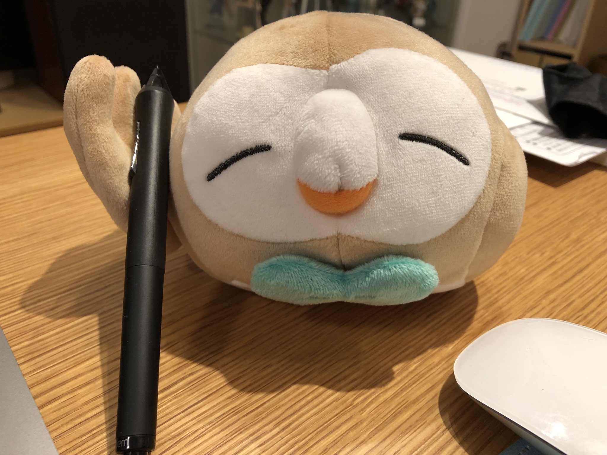 Twitter 上的 Halka 夫が寝てるモクローぬいぐるみの天才的な使い方を思いついてしまった T Co 02n7ucfvuf Twitter