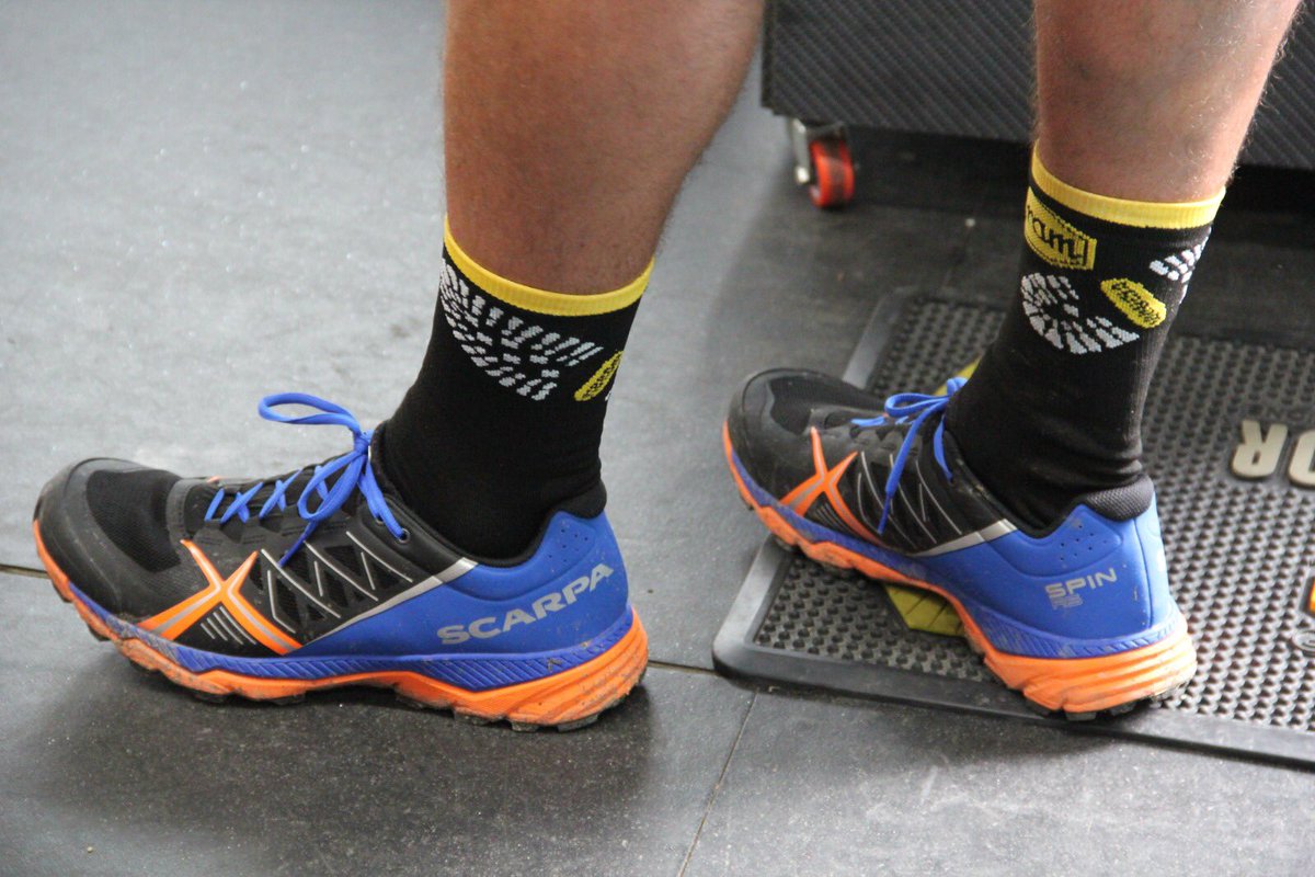 vibram's tweet photo. Teamwork and collaboration are at the heart of great achievements. #SpinRS is the combination of @SCARPAspa historical know how and Vibram technologies #Megagrip and #Litebase! Tested last days on #VibramSoleFactor truck at @UTMBMontBlanc, who of you run the #UTMB with them? https://t.co/0fTDpbTNJO