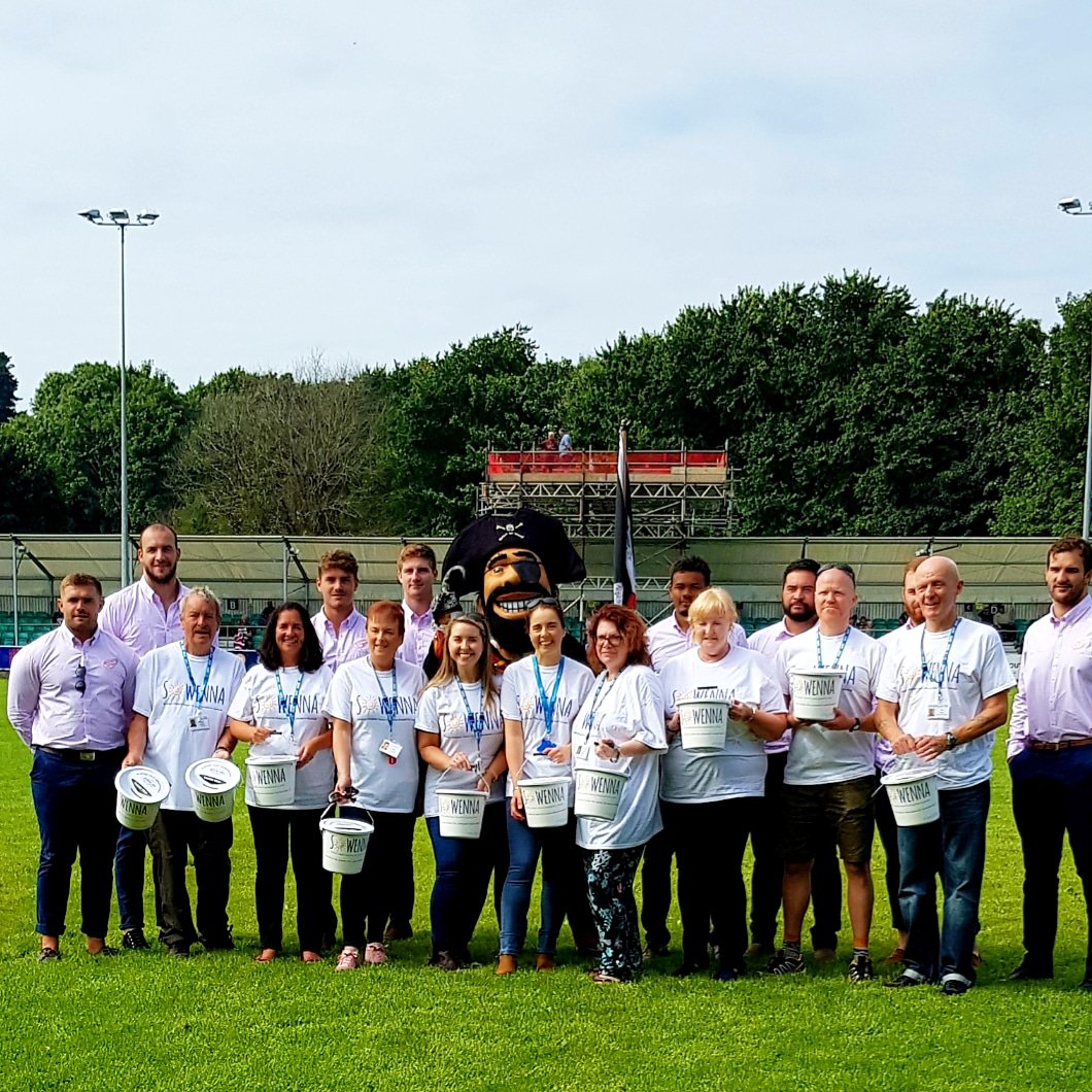 SowennaAppeal's tweet photo. The Sowenna Appeal Team fundraising at @CornishPirates1 today! #cornishpirates #charityoftheyear #rugby #fundraising #pleasegivegenerously #buildingabrighterfuture #SowennaAppeal #SowennaCornwall #CornwallCAMHS #CornwallFT https://t.co/UaN5ga7DvN