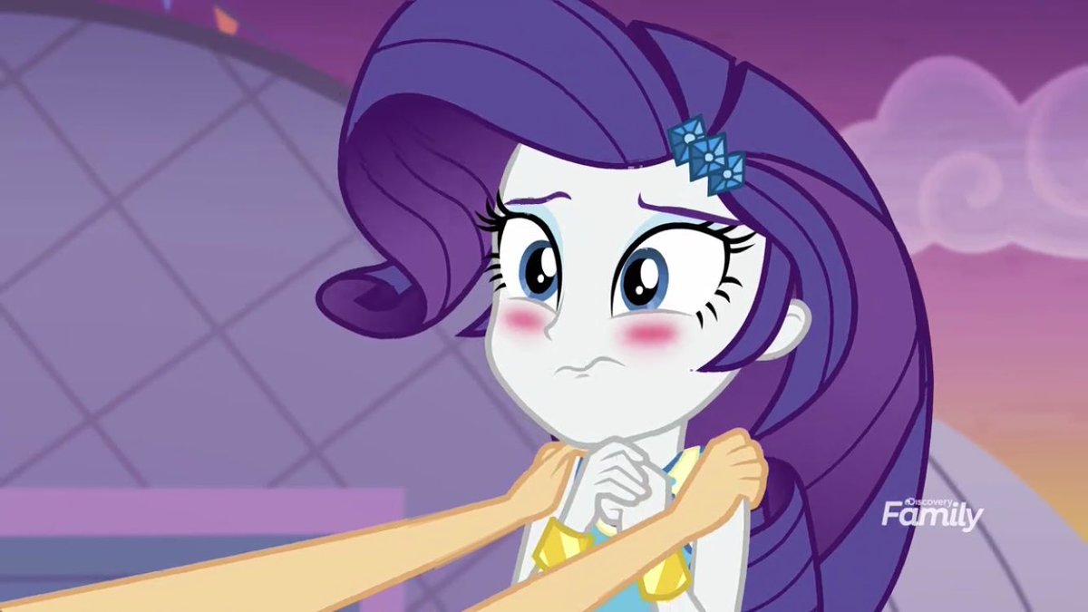 All the unnecessary touching they’re SO CUTE plus Rarity makes the most adorable faces esp when she blushes bless