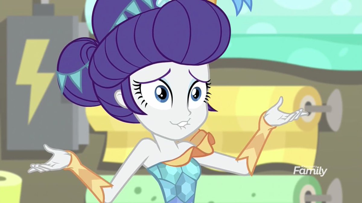 Rarity makes the cutest faces istg plus Apple Jack winking at her................gay