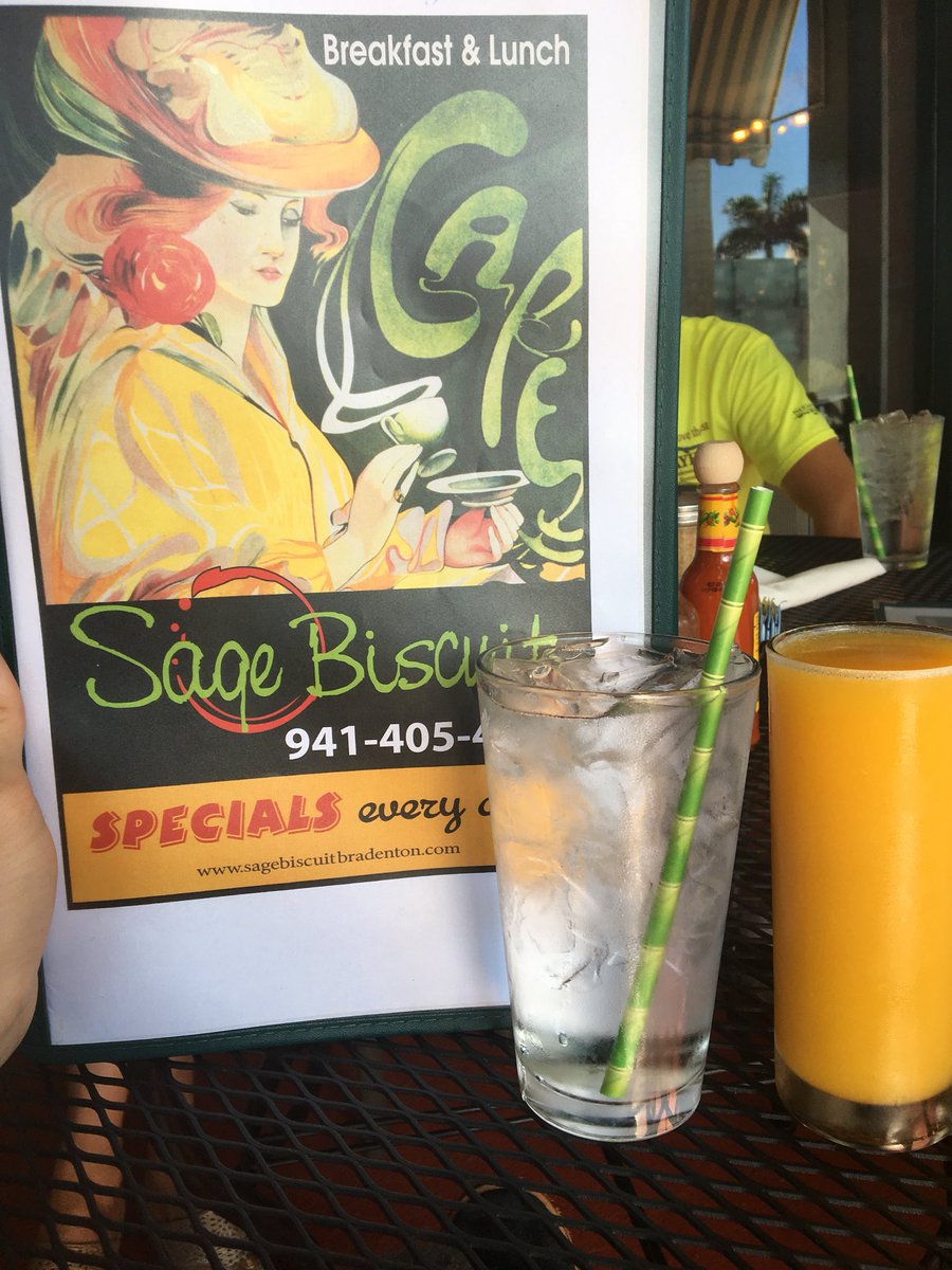 Paper straws available at Sage biscuit in Bradenton! Thanks for the sustainable decisions! #strawfree