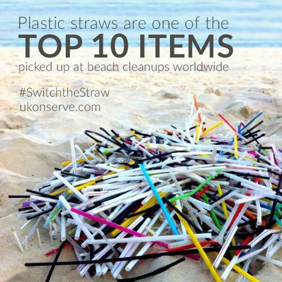 BanPlasticStraw's tweet photo. We use 500 million plastic straws A DAY, even with recycling, a majority of the plastic still ends up in landfills, and can end up in the sea. When plastic breaks down into smaller pieces it can be ingested by animals, potentially harming or killing them. #stopsucking #savethesea https://t.co/txFtx4JURP