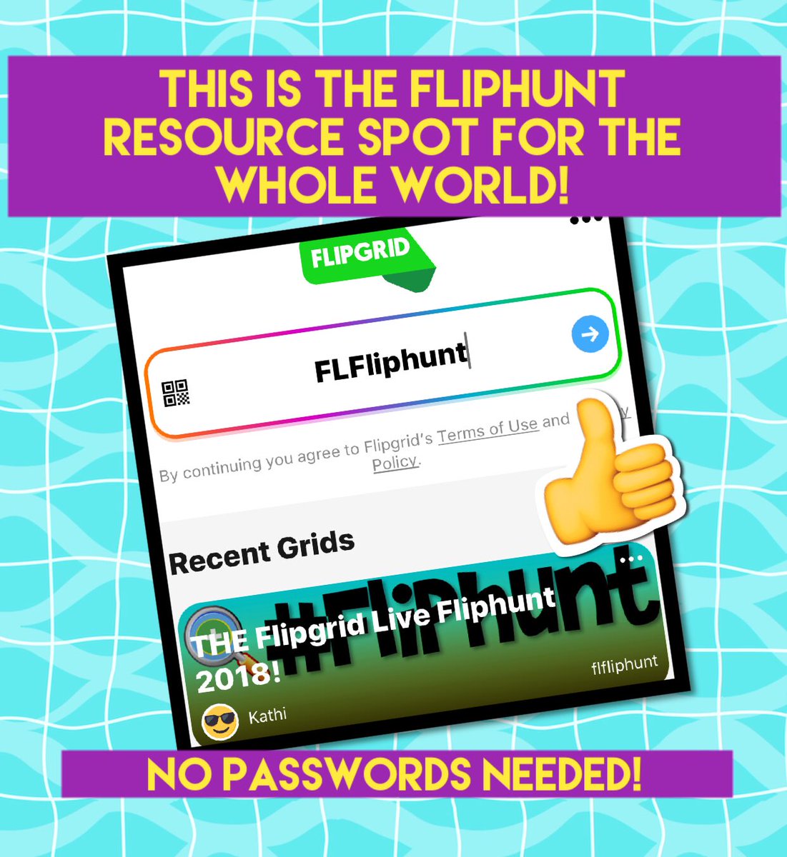 kerszi's tweet image. Hey there! Have you tried creating a #Fliphunt using @Flipgrid? Here are a few ideas to get you started! You can check out my blog post at kerszi.wordpress.com/2018/07/26/wha… and of course check out the big collaborative #Fliphunt grid!  Please add to it whenever you can!  #FlipgridFever