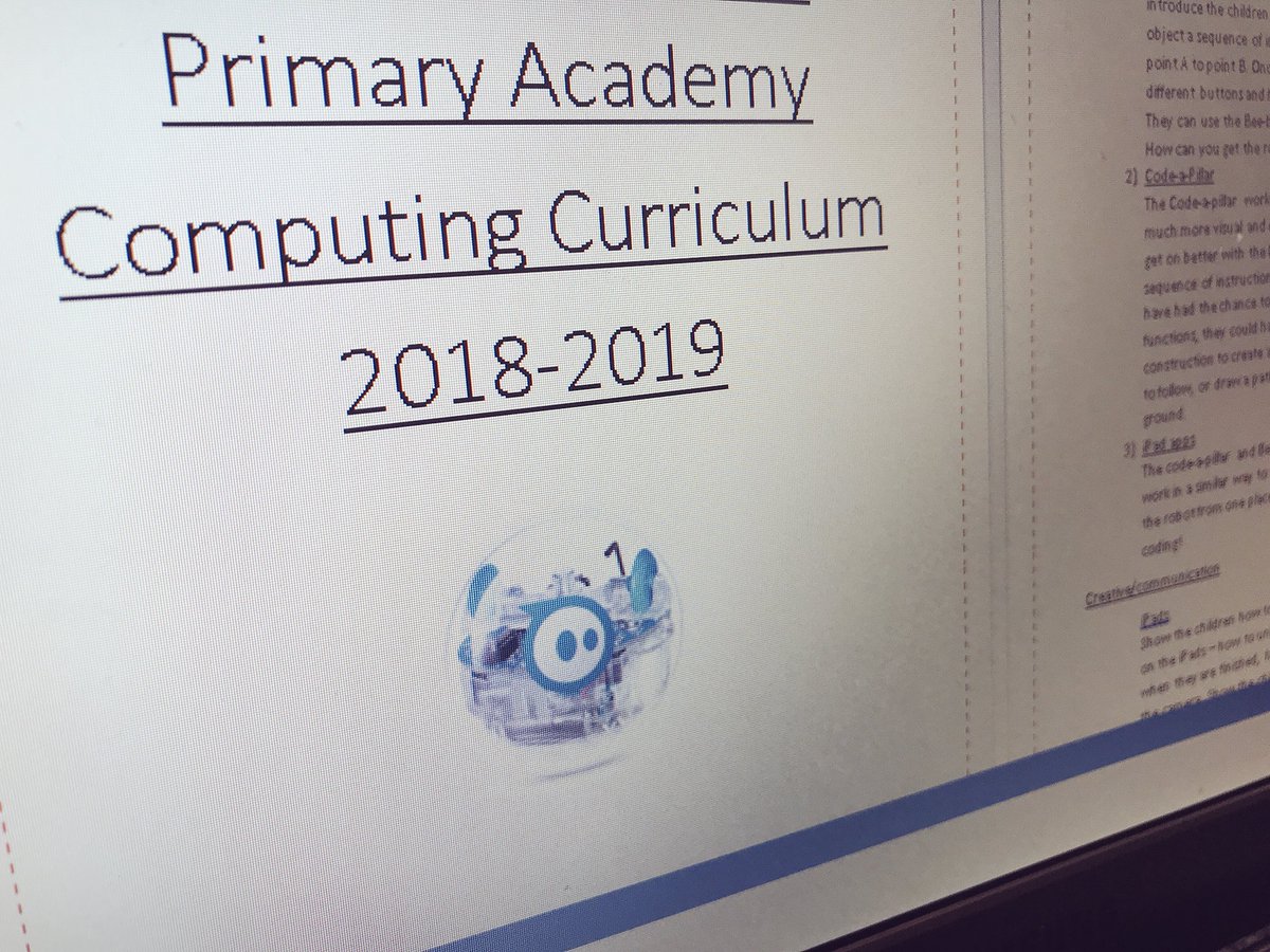 laurenjo234's tweet image. @Sir_Sears we have a finished computing curriculum! 🙌🏼 🎉🎉 #stem #conputing #PrimarySTEMchat #primaryict