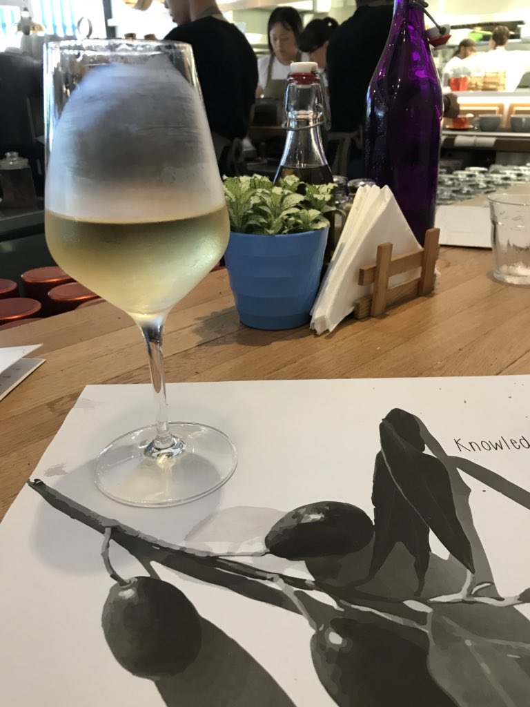 rinaloveslife's tweet photo. The house wine is so good.. #Greek https://t.co/FuGKBvSKHY