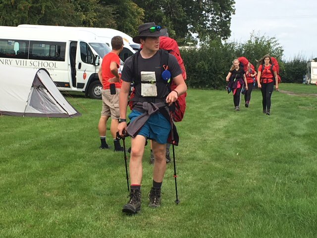 CSFOutdoorEd's tweet photo. @KHVIIISchool @DofE Red Group were a little late in last night, but they have powered swiftly along today to Sparchford Farm campsite in Shropshire! #firstback #KHVIIISpark https://t.co/qsA4ddgxMI