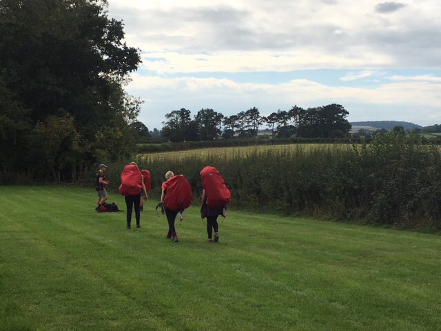 CSFOutdoorEd's tweet photo. @KHVIIISchool @DofE Red Group were a little late in last night, but they have powered swiftly along today to Sparchford Farm campsite in Shropshire! #firstback #KHVIIISpark https://t.co/qsA4ddgxMI