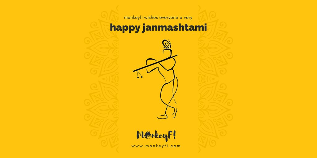 monkeyfi_india's tweet photo. May Lord Krishna fulfill all your wishes and give you all happiness this Janmashtami.
Join us and open an Online Store for your business, for FREE!
https://t.co/EP3Z2UjeK0
#B2C #bringoutthemonkeyinyou #ecommerce #freewebsite  #monkeyfi #onlineseller #shopping #HappyJanmashtami https://t.co/x5RrhzwvTA
