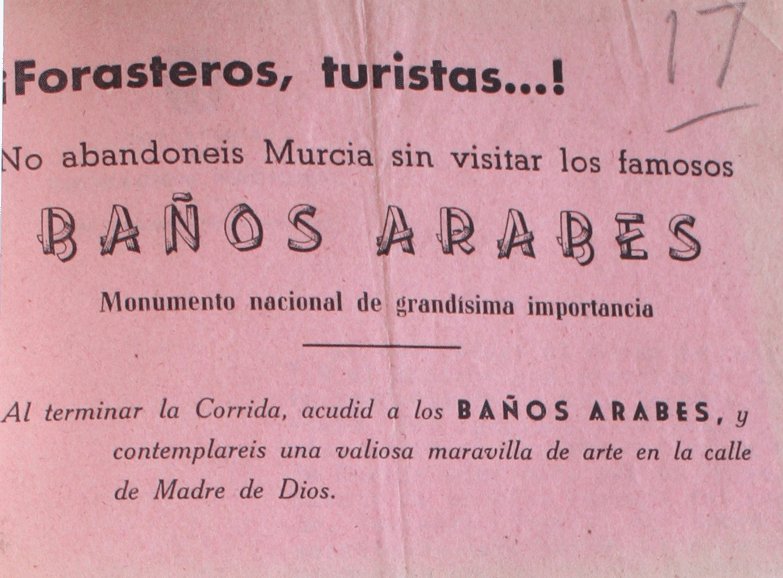 huermur's tweet image. Los Baños Árabes de #Murcia que perecieron bajo la piqueta, fueron declarados monumento nacional en 1931, pero no fue suficiente para protegerlos frente a la pala que los hizo caer en febrero de 1953. Murcia debe aprender de sus errores para no volver a cometerlos #FelizDomingo