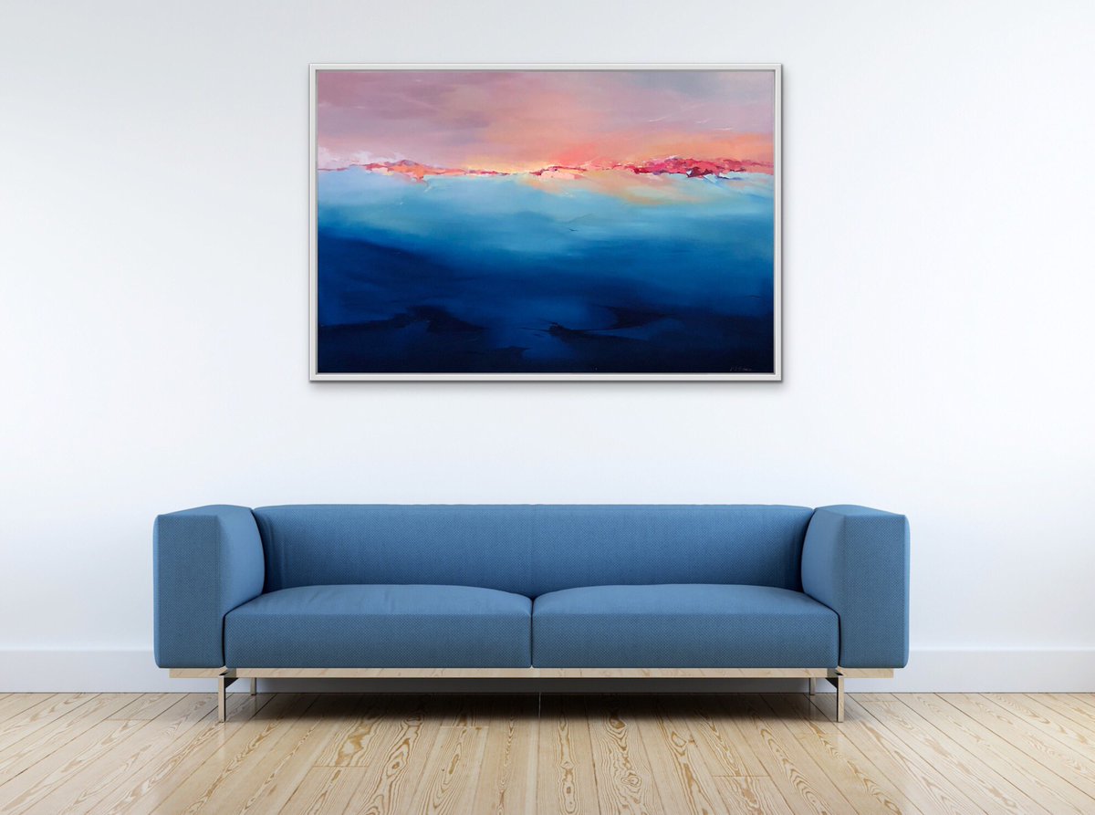 hairpin61's tweet photo. And here’s Welcome 40x60 Oil with all the space it needs to shine. #artroomapps #abstractpainting #charlestonartist #buyoriginalart #shoponlinesquarestore https://t.co/ZiiQCraJRL