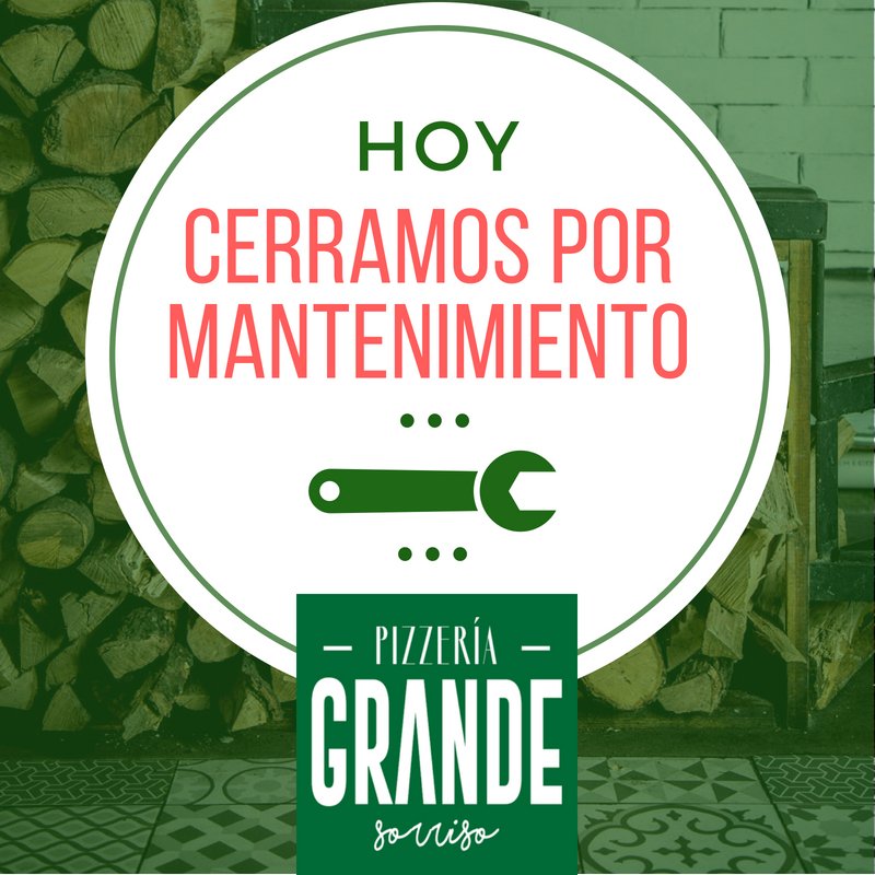 HOY, domingo 2 de septiembre, CERRAMOS para dar mantenimiento a nuestro horno. 🍕🔧✨
Los esperamos a partir de mañana.
LUN-MAR 12:30 a 22:00
MIE-VIE 12:30 a 23:00
SAB-DOM 12:30 a 20:00