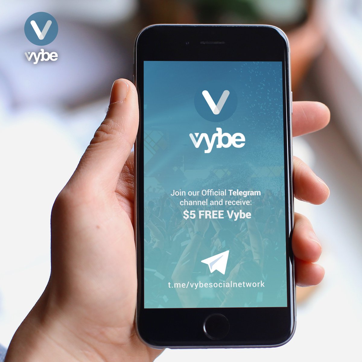 Hi all! Get 5$ free VYBE 🙋🏼‍♂️ 
- join our official Telegram chat-channel: 💪🏾💪🏾 t.me/vybesocialnetw… 

#party #partyscene #cryptocurrency #ico #blockchain #music #events #artists #festivals #rewards #passiveincome