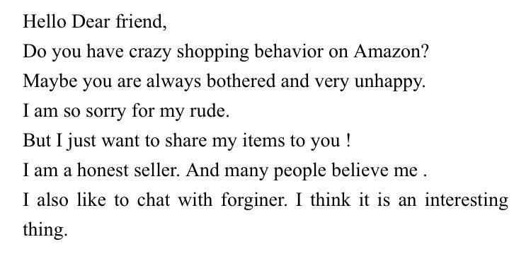 sgetliffe's tweet image. I love me a bit of crazy shopping behaviour on Amazon! #SpamEmail