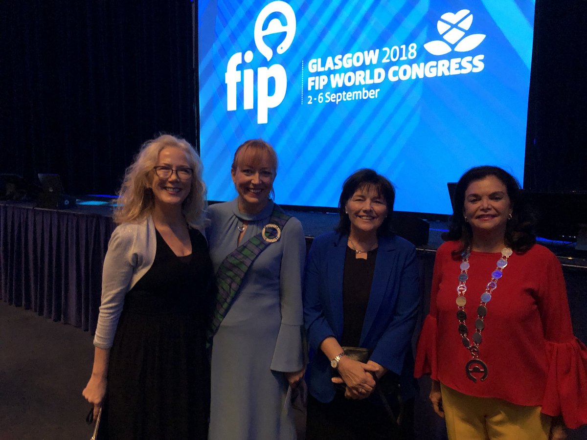 A fellow, a CEO, a national cabinet secretary, & a president. A great day for having 2X chromosomes. Thank you to all those women who’ve gone before us to make today possible. #WomeninScience #FIP2018 #FIPCongress