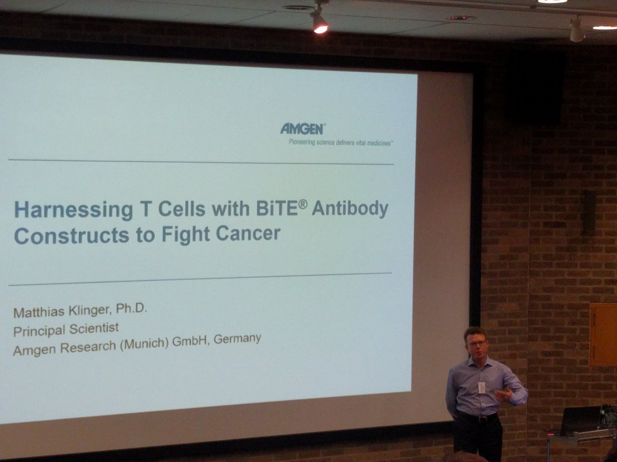 Matthias Klinger (<a href="/Amgen/">Amgen 🧪🔬🧬</a>) took #AmgenScholars through the research and clincal path on his cancer treatment work
<a href="/AmgenScholarECC/">Amgen Scholars ECC</a>