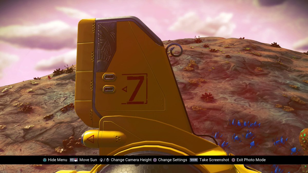 boba4thewin's tweet image. First Exotic Ship purchase, just noticed my favorite num on the tail fin #Boba4thewin #nomansskyNEXT #spaceraft