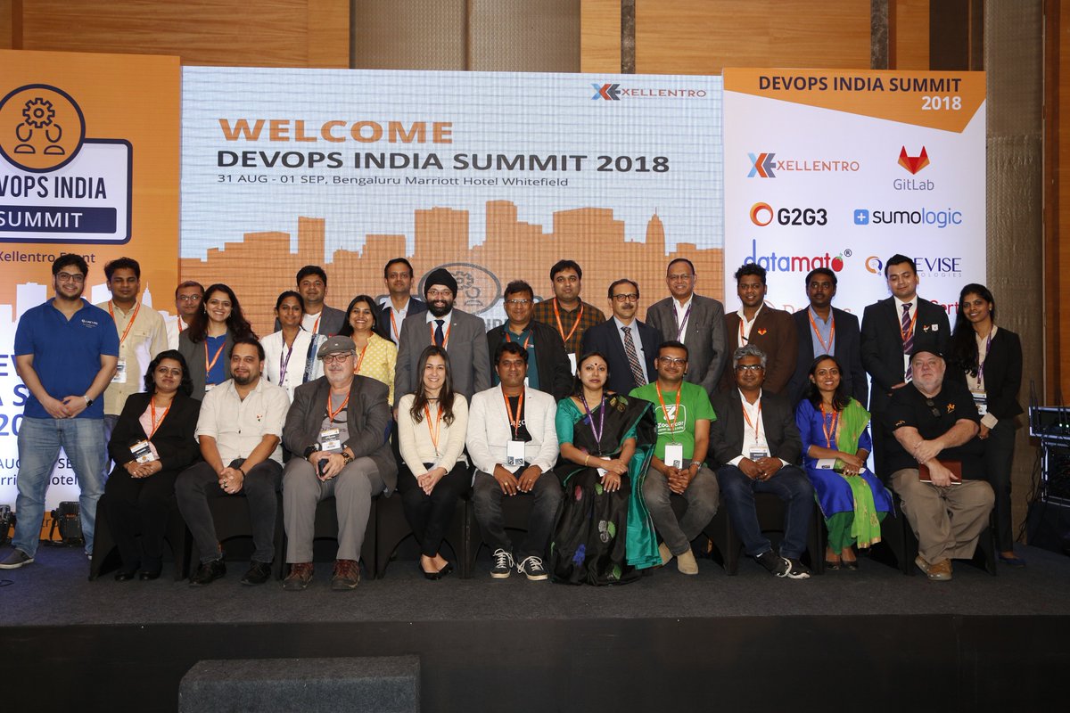 DevOpsIS's tweet photo. On behalf of @xellentro, we want to thank you for attending the DevOps India Summit 2018 (#DOIS2018) on 31st August and 1st September, 2018 at Marriott, Bengaluru. We hope that you found the conference informative and worthwhile. Hope to see you all next year! https://t.co/1fwUwyyv4m