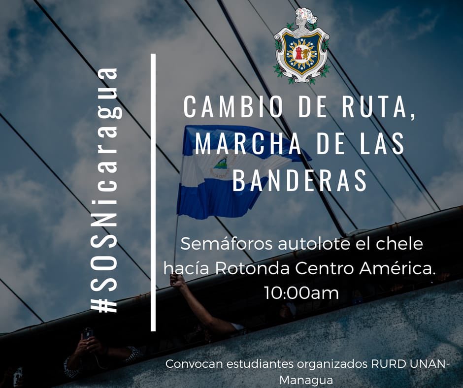 carcacheee1's tweet photo. Punto de reunión: 

Autolote el Chele a partir de las 10:00 a.m. 

#SOSNicaragua https://t.co/XEPrC12Gw0