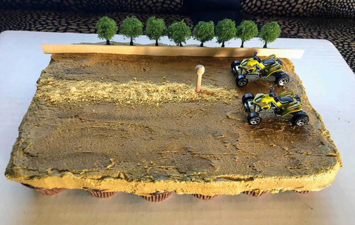 cupcakesbyflea's tweet photo. Dirt Racetrack pull-apart cupcakes #dirt #track #race #racecar #cupcakesbyflea #pull-apart #cupcakecake #pullapartcake #buttercream #anniversary #boy #girl #baking #decoration #cars https://t.co/oxN6SpZJiw