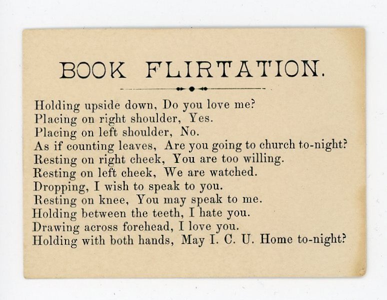 Just in case you should need it: the Victorian guide to book flirtation. <a href="/natashamfrost/">Natasha Frost</a> for <a href="/atlasobscura/">Atlas Obscura</a> 
atlasobscura.com/articles/book-…