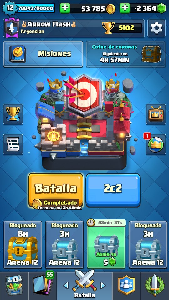 Se vuelve con todas las pilas y al mejor clan, se llegará a 5200? Dificil
Gemas negativas OP