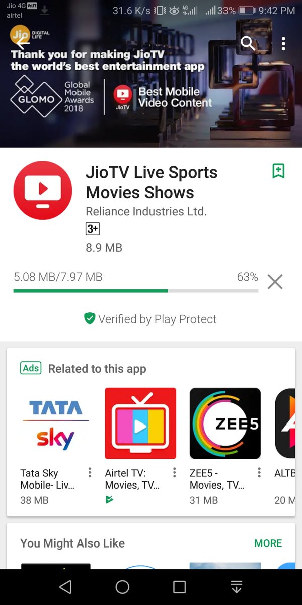 deshwaasii's tweet photo. Jb aisi hi speed deni thim.. To ese '' 4 g '' 'kyu nam diya... Aur diya to diya...' '' Jio '' 'kyu rkha...' '' Maro''' rkh do....๐๐๐๐
@JioCare @reliancejio @airtelnews @airtelindia @NitaMAmbani @TRAI @DoT_India @_DigitalIndia
#jio
#bestspeed๐
#airtel
#worst
@rahul439verma https://t.co/rfQygEiPvv