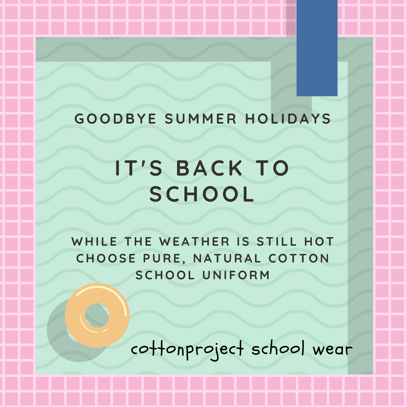 cottonproject's tweet photo. Children with eczema and sensitive skin feel cooler and more comfortable in pure cotton.  Those classrooms might be hot and stuffy next week! We have red, blue and green in stock right now #eczema #purecotton #backtoschool #sustainable #natural https://t.co/kIe7434NmX