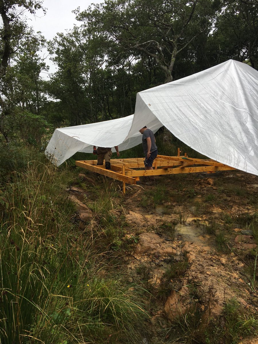 cameronw3bster's tweet image. Started our own self build.....the most time consuming bit has been putting the tarp up....#scottishlandscape #spectacularviews #unhelpfulpetdogs #nowknackered