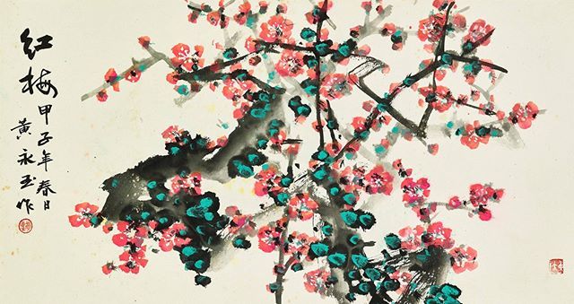 calogerart's tweet photo. Red Plum Blossoms
Huang Yongyu, 1984
Scroll, mounted and framed, ink and colour on paper

#blossoms #plumblossoms #japan #huangyongyu #art #contemporaryart #calogerart #ExploreArtYourWay https://t.co/ng923Q7IYu https://t.co/MDWafVOG5d