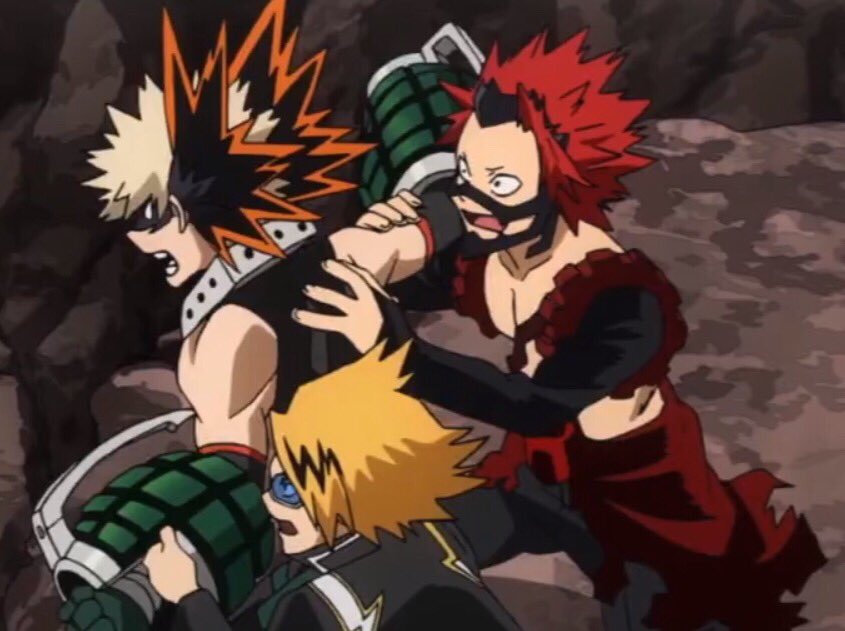 kirishima holding bakugou