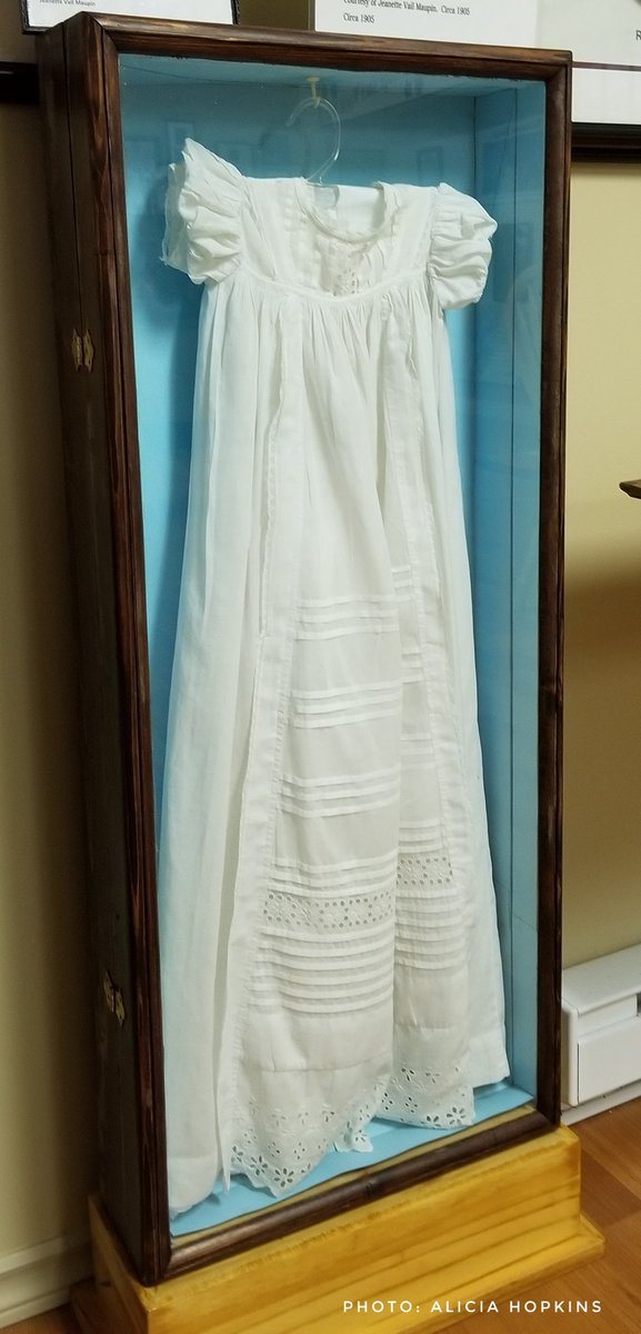 LegendaryCoasts's tweet photo. They have so many precious pieces from their local history on display here, including this christening dress made in 1896. It was used by the Fagan family for generations. #AvasNLAdventures #ExploreNL #ExploreCanada #ThingsToDoInNL #Newfoundland -Alicia https://t.co/9HOGLzp3Qg
