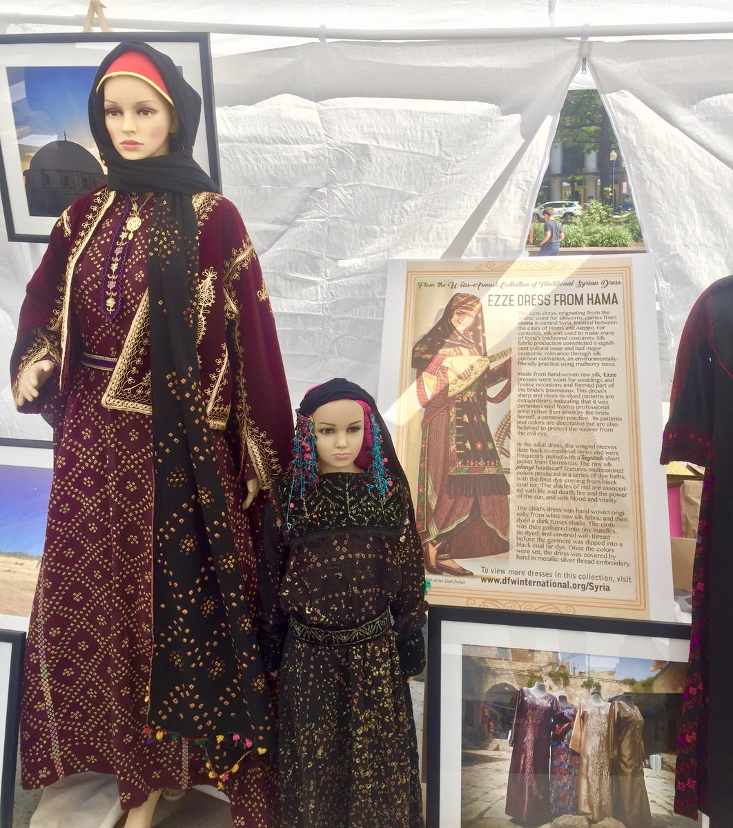 SyriaFest's tweet image. Have you checked out the traditional #Syrian costumes at the #SyriaFest Cultural Tent? 

#TraditionalDress #BYThings #aCreativeDC #202Creates