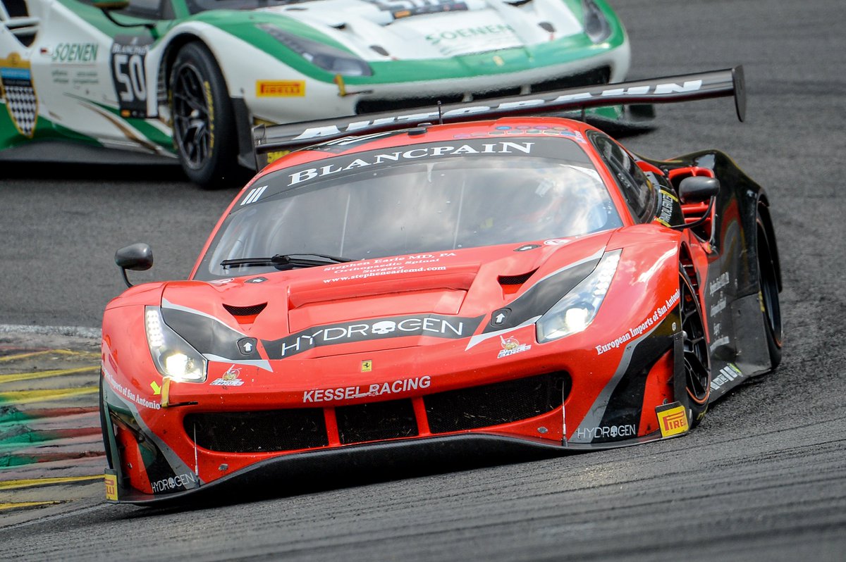 FerrariRaces's tweet photo. .@GTSportsclub Stephen #Earle #IlDottore won today at #Hungaroring on the @kessel_ch Racing #Ferarri #488GT3 to re-open the battle in the #IronCup. Championship leader #Frers was P3, #Soenen was P2. In the Overall race #Cordoni was P2 on the @AFCorse #488GT3. Congrats! https://t.co/rW9a8HtERo