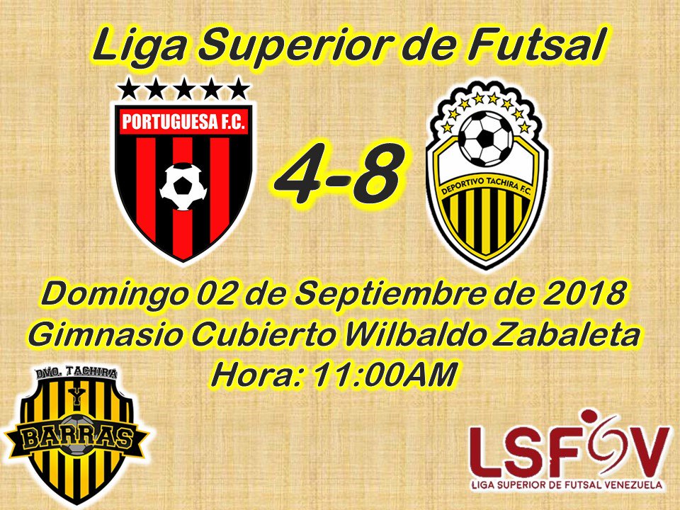 #LigaSuperior2018 El Aurinegro del tabloncillo goleo 4-8 al <a href="/Portuguesa_FC/">Portuguesa FC</a> en el Segundo juego de la Serie en Acarigua⚽️⚽️🔝