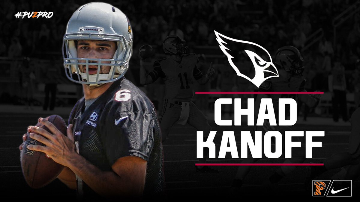 PrincetonFTBL's tweet photo. Congratulations to Chad Kanoff ‘17 on making the @AZCardinals practice squad! #PU2Pro https://t.co/QPbCflVduc