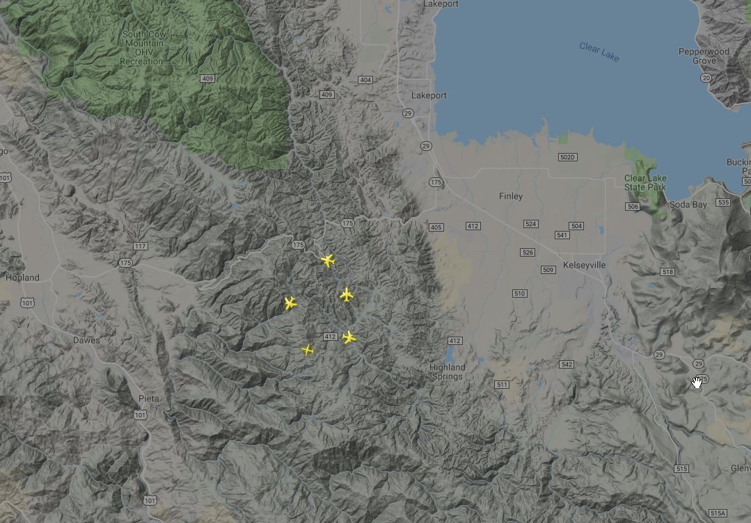 OrphanDog's tweet photo. Just to reiterate, every puppy, dog, and human that was at the Orphan Dog Ranch is safe. Air Attack and Tankers are on the scene dropping retardant. With more resources ordered for the ground. #ThankYouFireFighters https://t.co/Dy3XTQ4kze