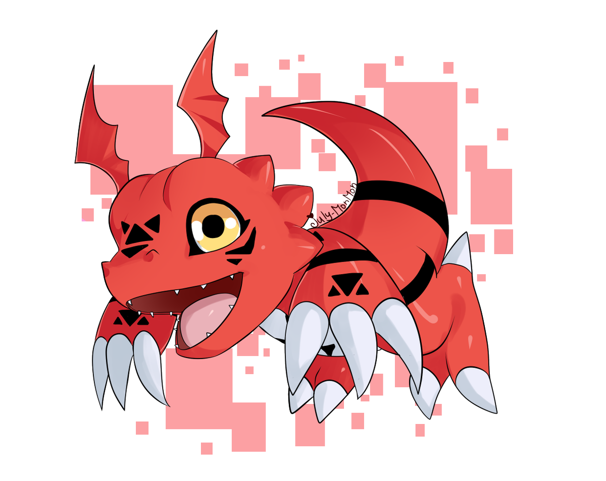 Guilmon chibi you can stickers and other products here monmon works guilmon … Digimon digimonTamers