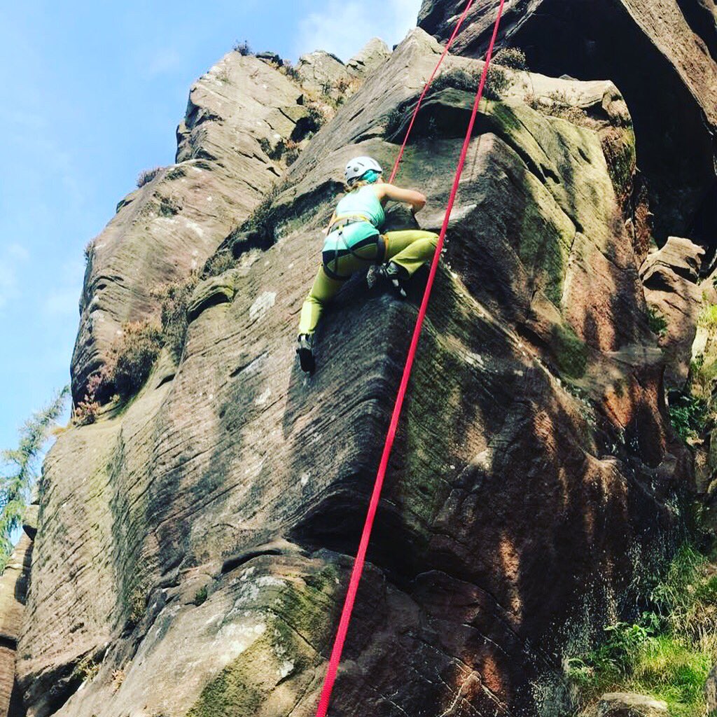 Climber_Mel's tweet photo. One Two Three JUMP!! #dynamic #jump #climb #climber #roaches #trip #happy #thisgirlcan #instructor #f4s #picoftheday #gritstone #rock #adventure https://t.co/qE9tdEglwN