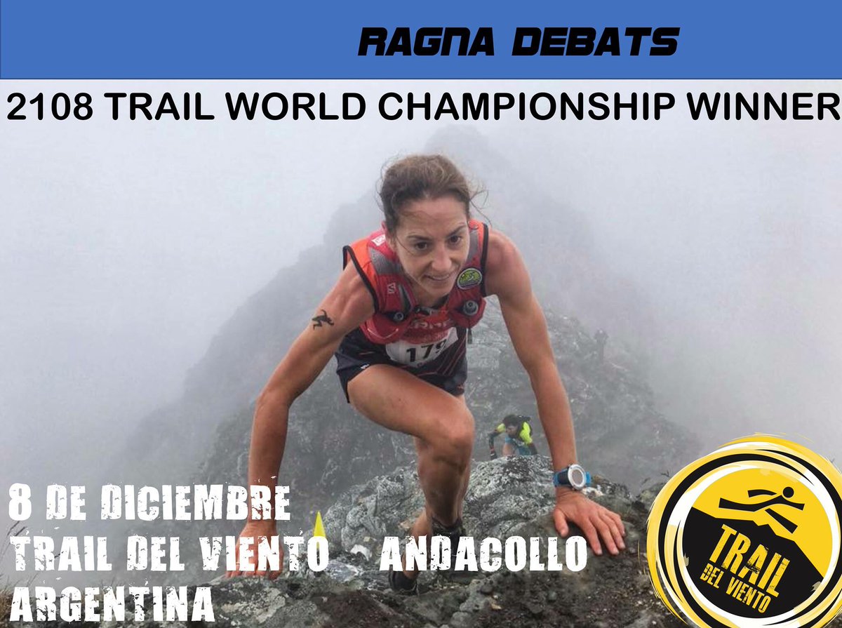 RAGNA DEBATS GANADORA MUNDIAL DE TRAIL 2018
Con mas de 4000 mts de desnivel positivo en solo 55 km, Ragna desafia sus limites en el Trail del Viento! 
te sumas? @andacollotur <a href="/CvalenciaTrail/">La Voz Del Trail</a> <a href="/ArielAravenaok/">Ariel Aravena</a> <a href="/RagnaDebats/">Ragna Debats</a> <a href="/rionegrocomar/">Diario Río Negro</a> <a href="/neuquenturismo/">Turismo Neuquén Capital</a> 

#norteneuquino #trail