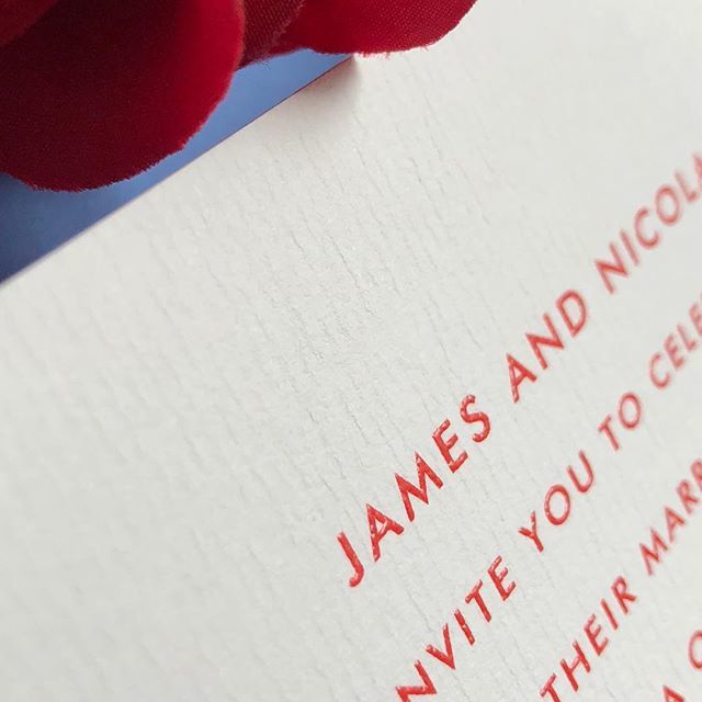 Radiant red thermographically-raised ink on laid card: a simply gorgeous invitation. .
.
.
#redink #thermo #eventstyling #weddingplanner #weddinginvitations #weddinginvitation #weddinginspo #englishwedding #londonwedding #luxuryinvitations #bespokeinvita… ift.tt/2PxCjxl