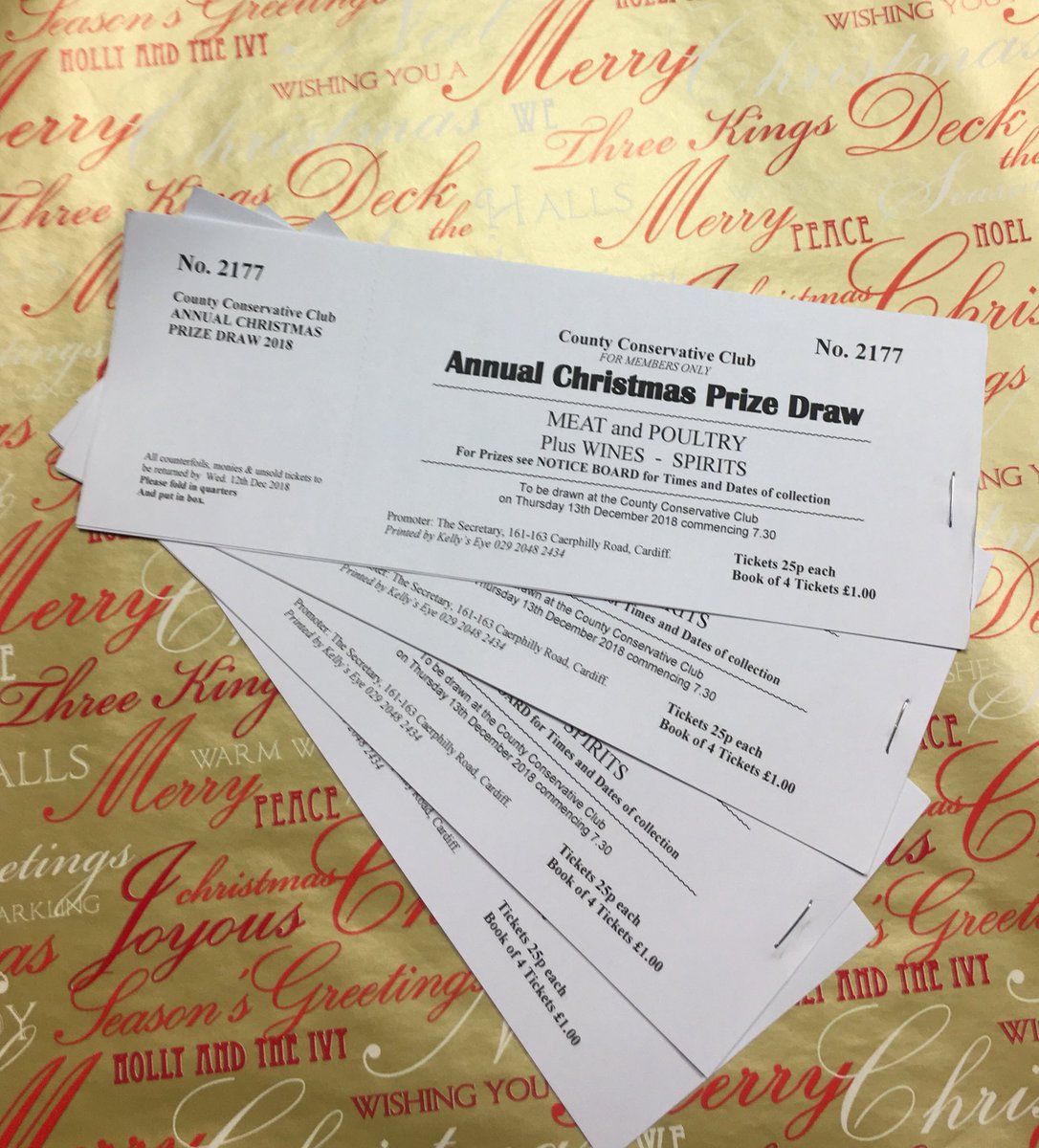 CountyCons's tweet image. Tickets for the County Cons’s annual Christmas Draw are now on sale behind the bar.

Draw will take place in the Winston Hall on Thursday 13th December from 7:00pm onwards.

Get involved for a chance to win from a whole range of prizes!