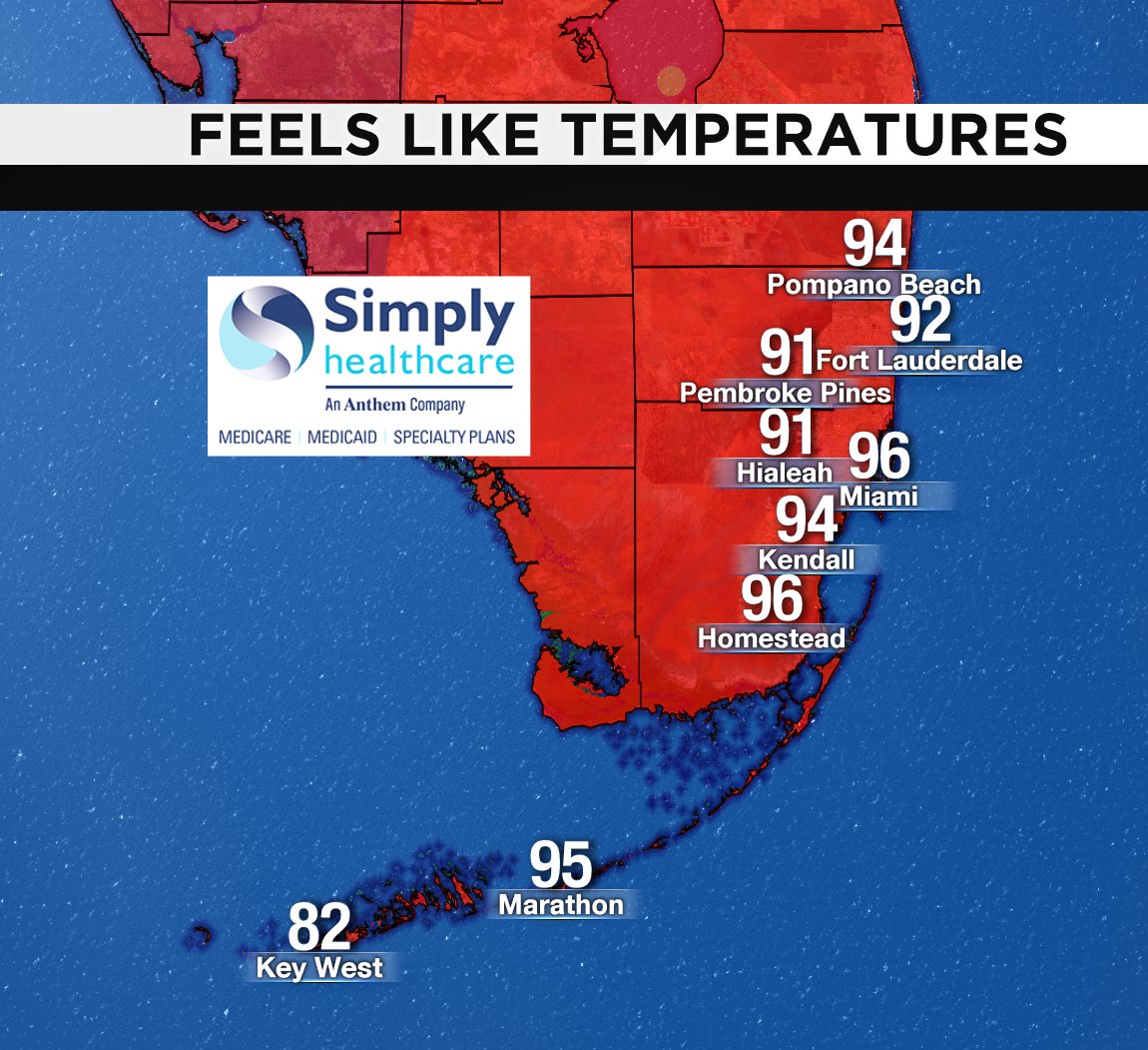 It's 3PM! Check out the heat index. #BROWARD #MIAMIDADE #FLKEYS Presented by Simply Healthcare https://t.co/dPup5rmW9j