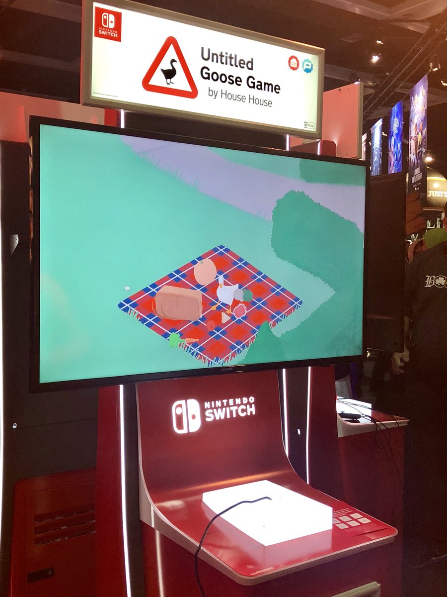 NintendoAmerica's tweet image. We are proud to host incredible #Nindies titles in the Nintendo Booth at #PAXWest! The lineup features #TreasureStack, #Zarvot, #UntitledGooseGame, #HyperLightDrifter: Special Edition, #TowerFall, &amp;amp; #TravisStrikesAgain: #NoMoreHeroes!