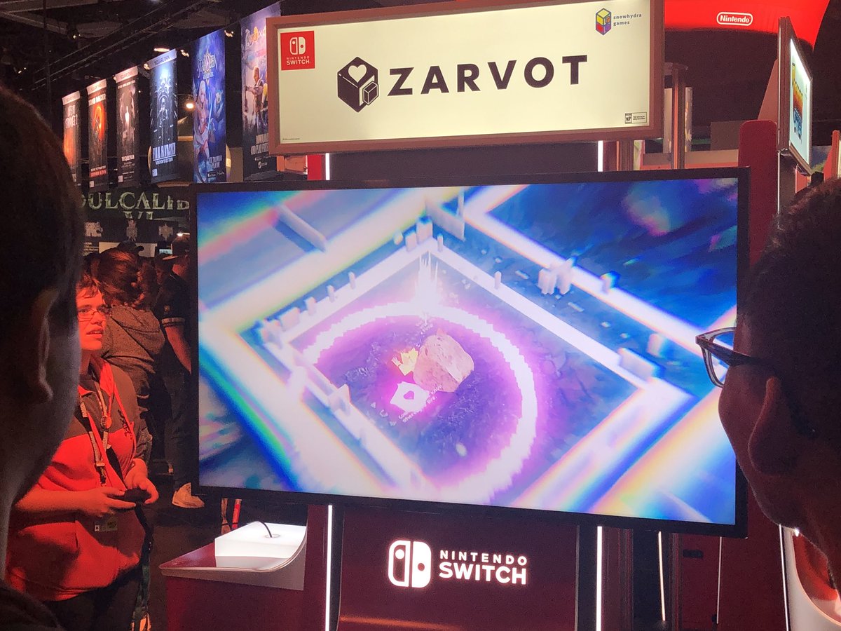 NintendoAmerica's tweet image. We are proud to host incredible #Nindies titles in the Nintendo Booth at #PAXWest! The lineup features #TreasureStack, #Zarvot, #UntitledGooseGame, #HyperLightDrifter: Special Edition, #TowerFall, &amp;amp; #TravisStrikesAgain: #NoMoreHeroes!