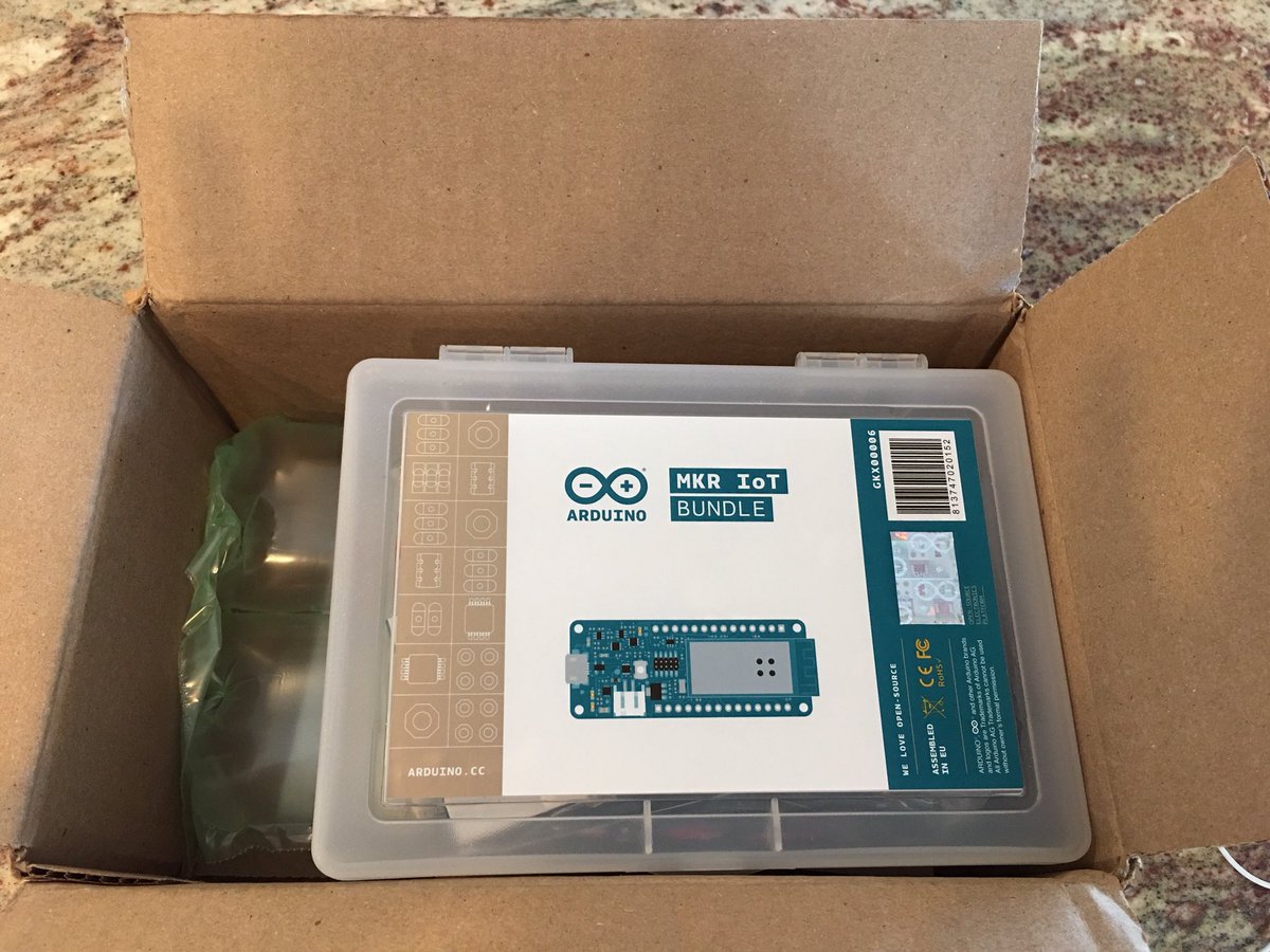 scottnestor's tweet image. My first Arduino board.  Now let&apos;s see if I can get IoT data to my Raspberry Pi (via UDP).  #arduinoIot #geeksWithFreeTime