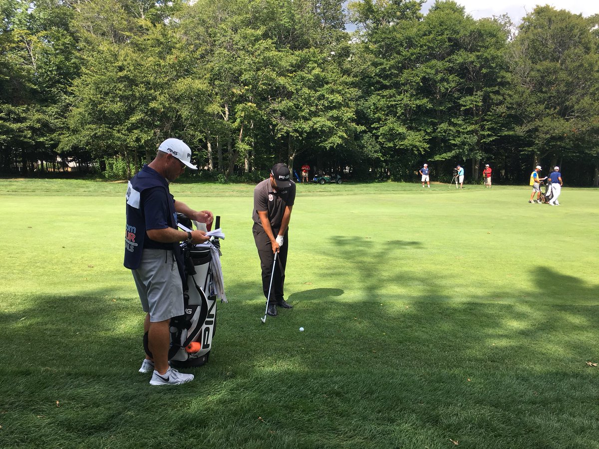 PGAPappas's tweet photo. Todayโs my first @WebDotComTour event and lots of interesting takeaways - one of which is how a noticeably larger percentage of the crowd seem to be golfers compared to a PGA Tour event. Everyoneโs talking about their own games. Pretty cool.๐ #DAPChamp https://t.co/ys0AUzbYPP
