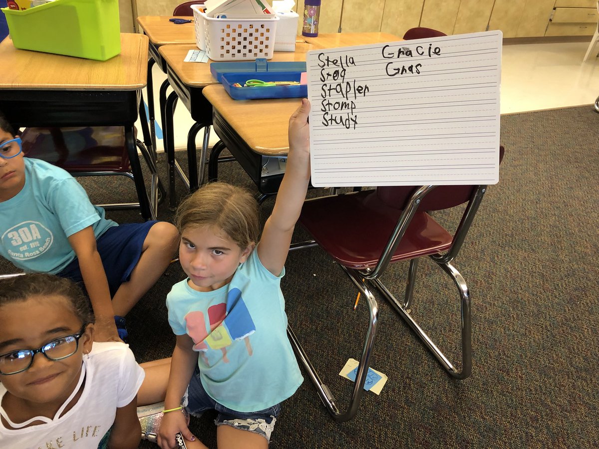 AngEberhart's tweet photo. Ss made new words by using digraphs and blends in our friend’s names. https://t.co/VC99poEmzf