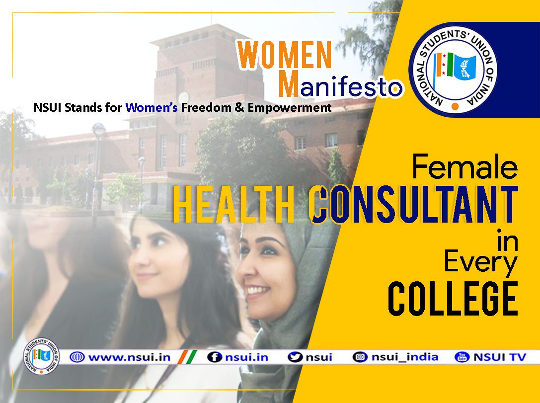 INCTharoorian's tweet photo. @ShashiTharoor @nsui #VoteNSUI to put women's health and safety first! https://t.co/umSr3WMNwW